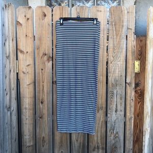 Zara striped maxi skirt